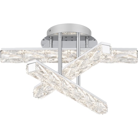 Quoizel Comet Semi Flush Led Light Polished Chrome PCCME1718C